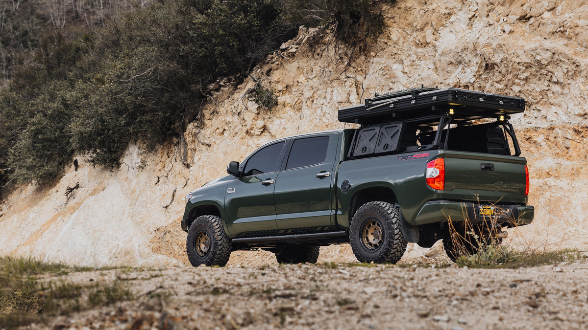Army Green Toyota Tundra 1794 Edition with bronze fifteen52 wheels