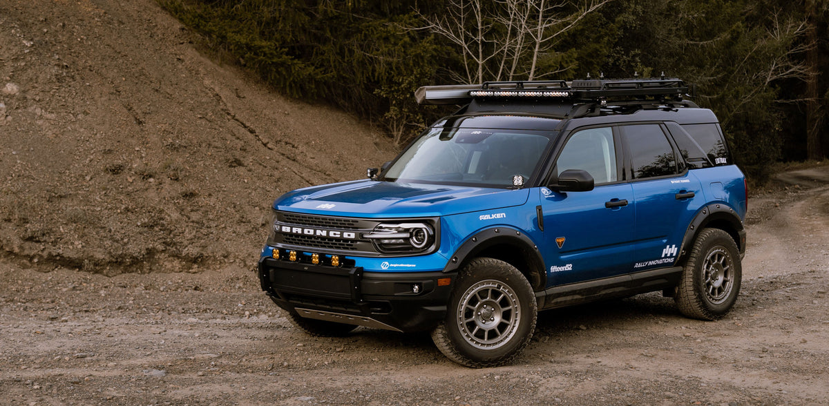Rally Innovations Ford Bronco Sport on fifteen52 Traverse MX wheels