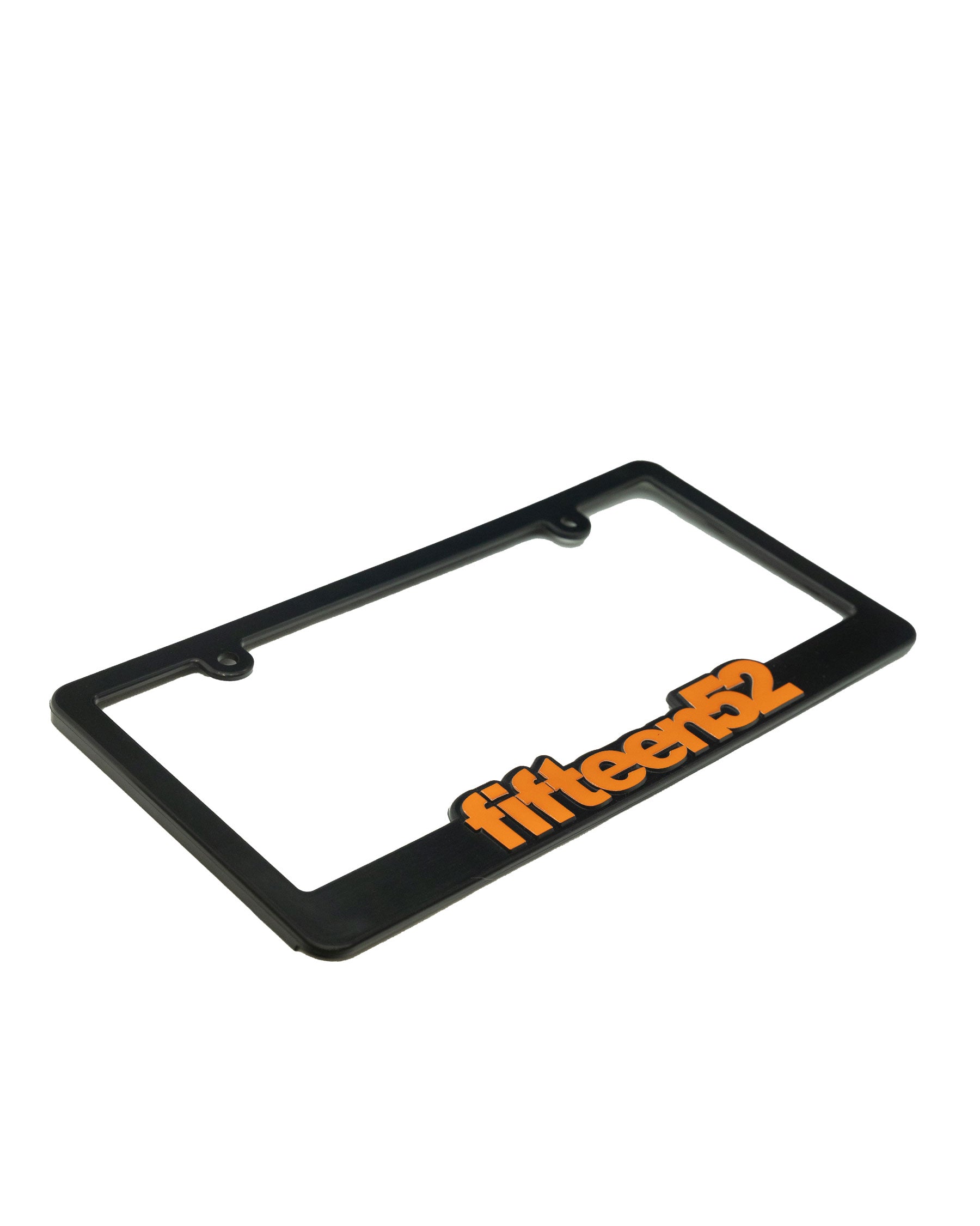 fifteen52 License Plate Frame _ Black / Orange