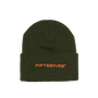 Fineprint Beanie _ Olive