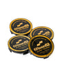 Super Touring Center Cap Set _ Black / Gold