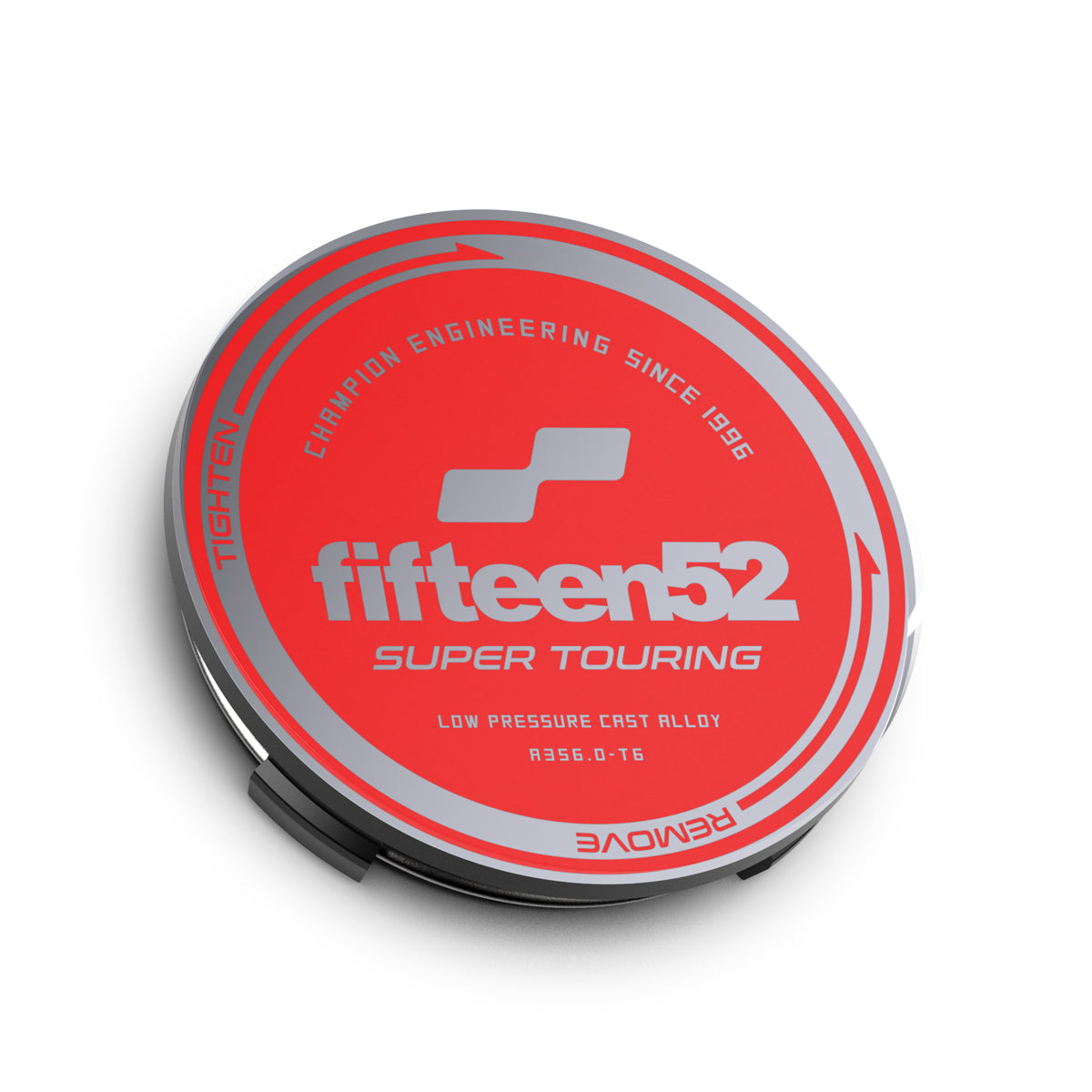 Super Touring Center Cap _ Red / Chrome – fifteen52