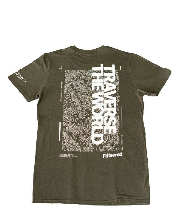 Traverse the World Tee _ Olive