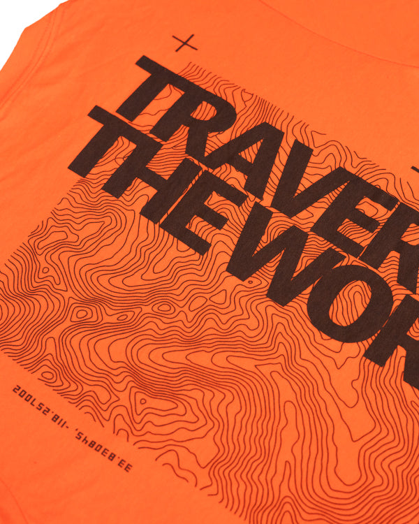 Traverse the World Tee _ Orange