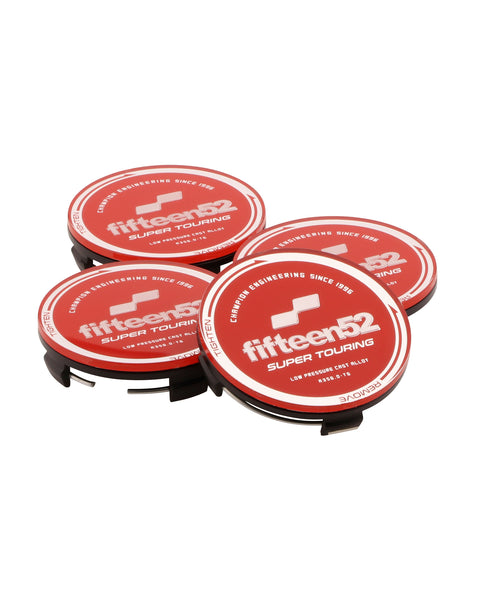 Niche Snap-In Wheel Center Cap – 2 15/16” Diameter, Red With Black Letters